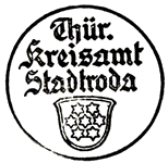 Siegel Thüringer Kreisamt Stadtroda 1929